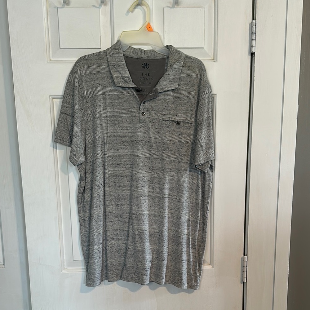 Rock & Republic Grey polo men’s size XL